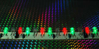 rgb light emiting diode display for liminous road signs