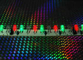 rgb light emiting diode display for liminous road signs