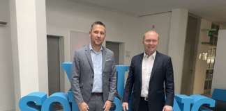 Gabor Matrai, European Distribution Account Manager in Omron Electronic Components Europe; Michael Schlagenhaufer, Senior Director of Product and Supplier Strategy in Conrad Electronic